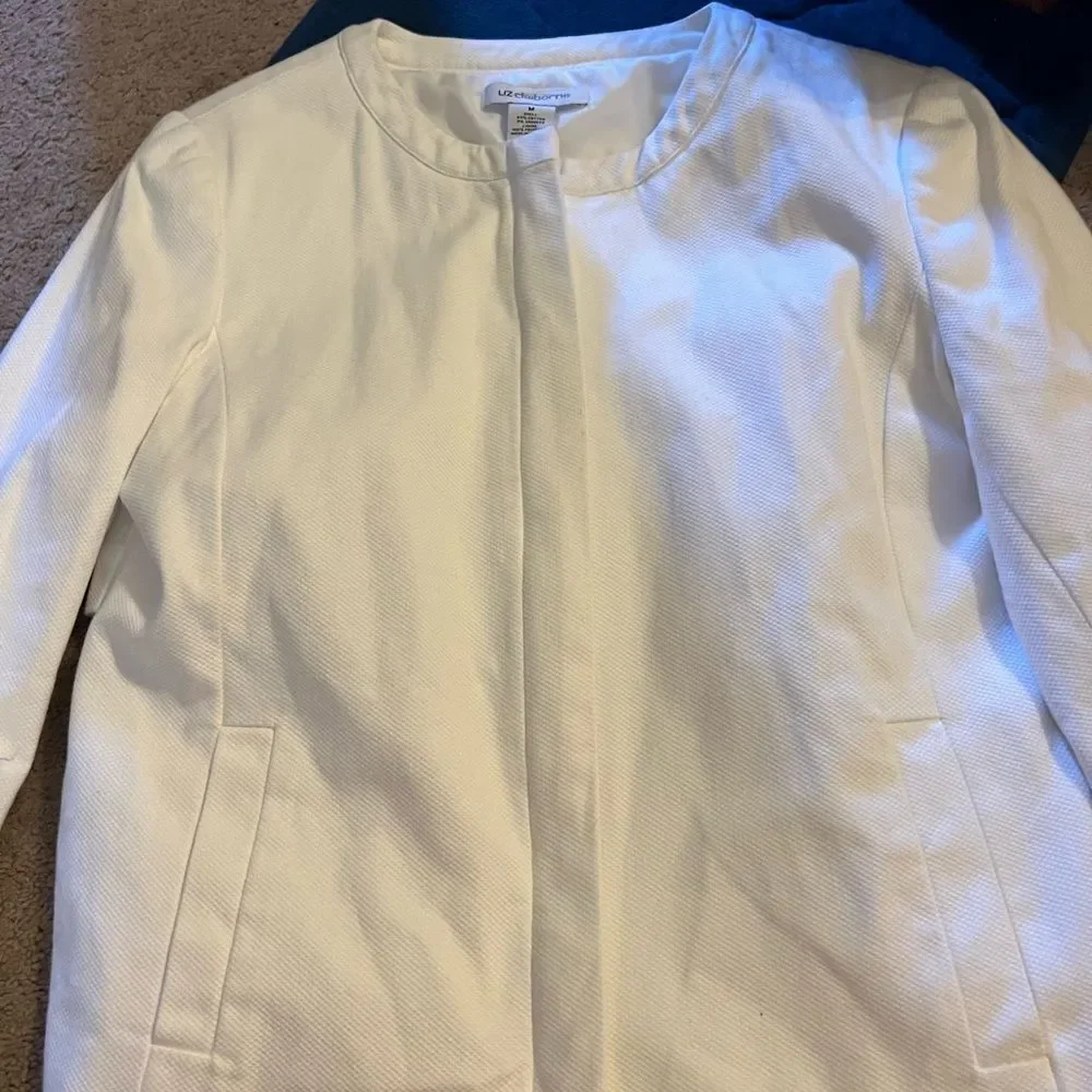 Liz Claiborne‎ medium white jacket